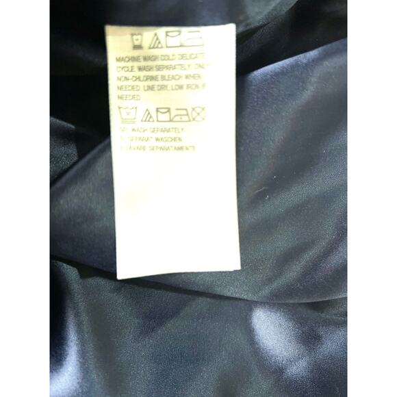 QVC Isaac Mizrahi Wrap Long Coat w/ Notched Collar & Pockets NAVY NWOT SIZE J - Picture 7 of 8